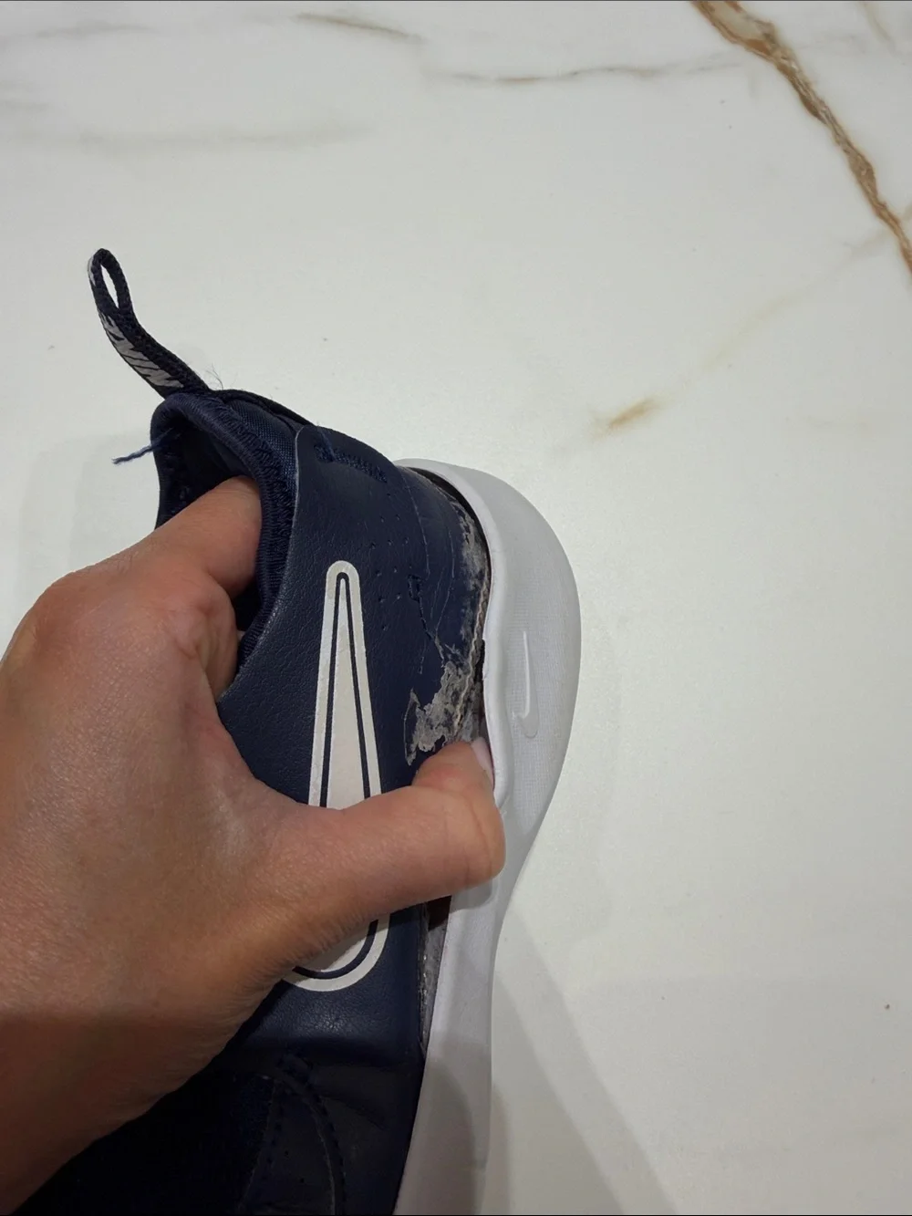 Nike Kids Navy Blue Slip-On Sneakers